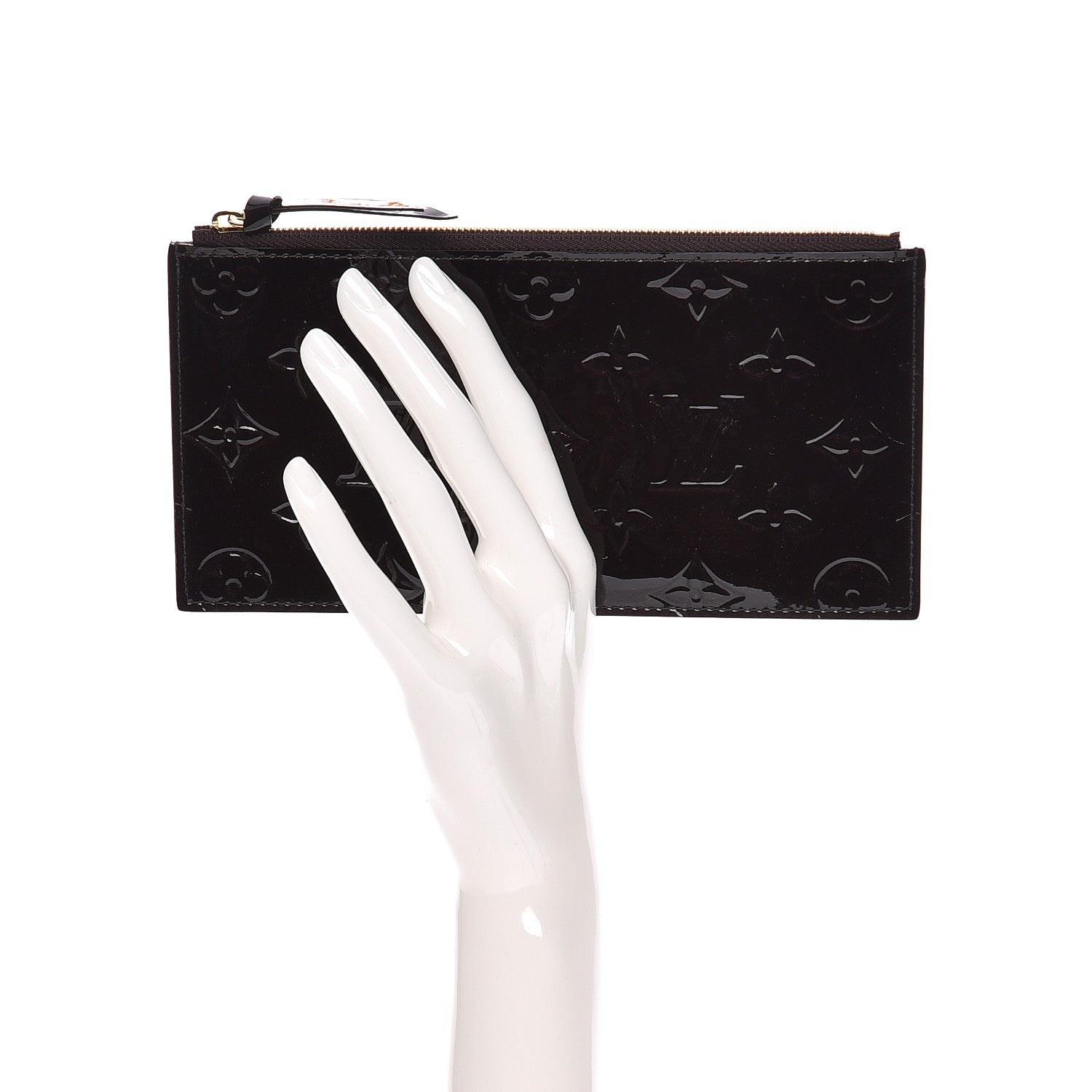 Louis Vuitton Vernis Felicie Chain Wallet Zippered Insert Amarante 2 of 6