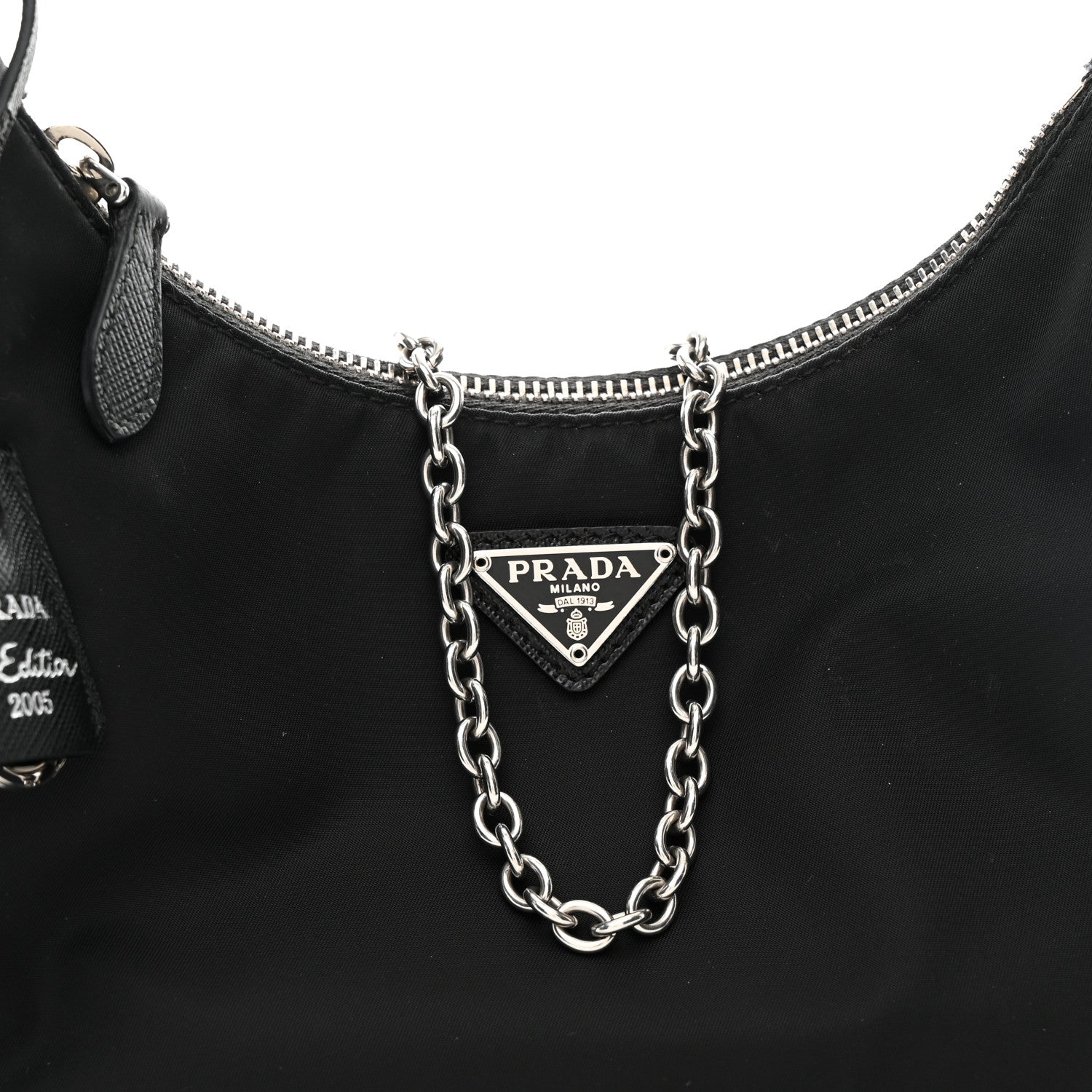 Prada Nylon Re-Edition 2005 Shoulder Bag Black 9 of 12