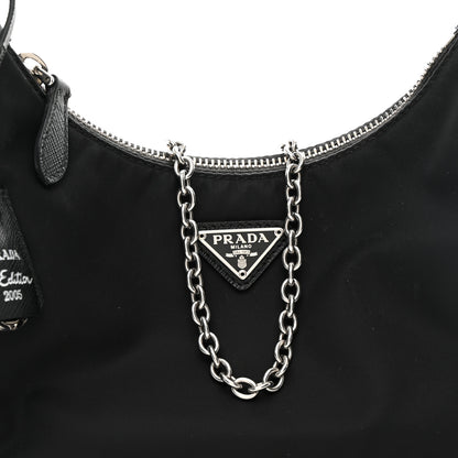 Prada Nylon Re-Edition 2005 Shoulder Bag Black 9 of 12