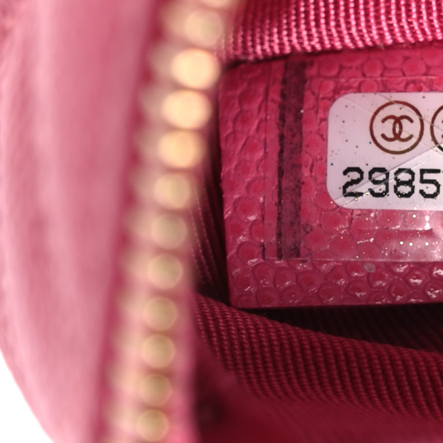Chanel Caviar Quilted Small Cosmetic Case Pink 7 of 10
