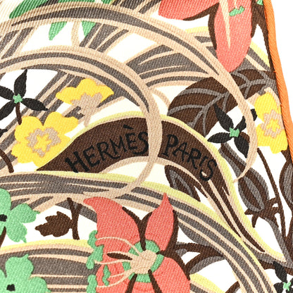 Hermes Silk Tyger Tyger Scarf 70 Beige Dore Orange Cuit Vert 2 of 5