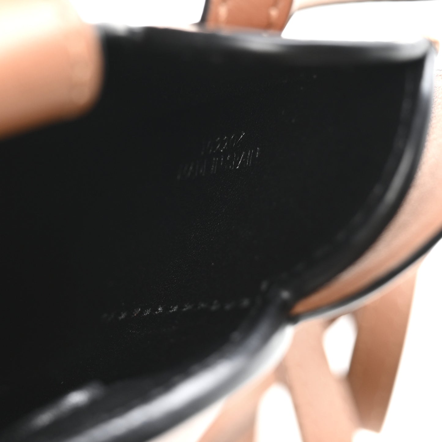 Calfskin Elephant Pouch Crossbody Bag Tan