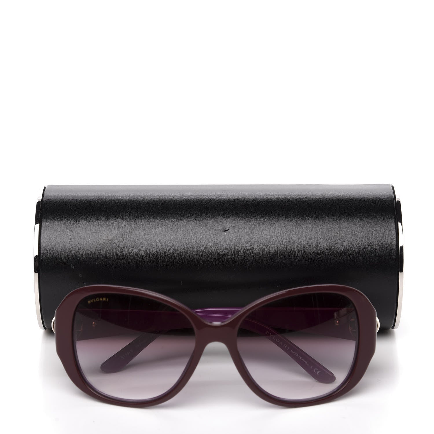 Bulgari Crystal 8138 B Sunglasses Burgundy 8 of 8