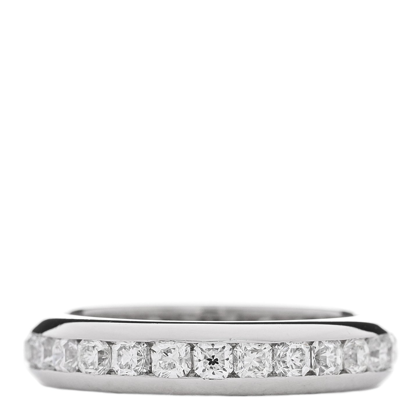 Platinum Diamond .92ctw Lucida Eternity Band Ring 49 5