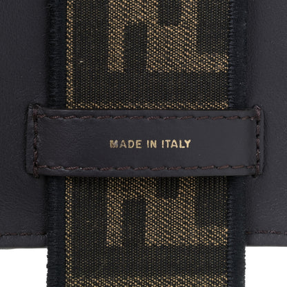 Fendi Fabric Jacquard FF 1974 Cell Pocket Strap You Tobacco Moro Black 8 of 11