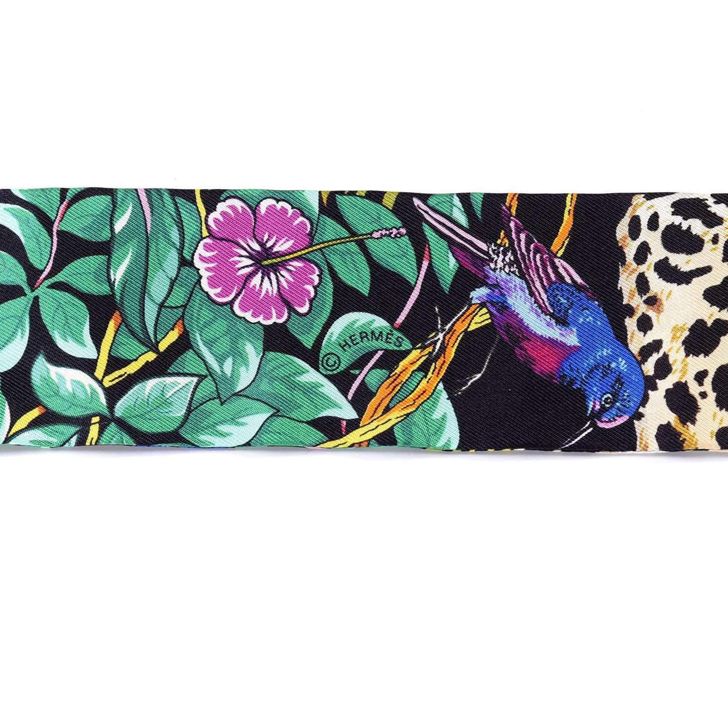 Silk Jungle Love Love Twilly Black Vert Rose Vif