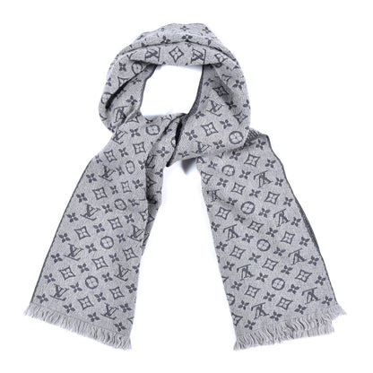 Louis Vuitton Wool Monogram Classic Scarf Grey 1 of 4
