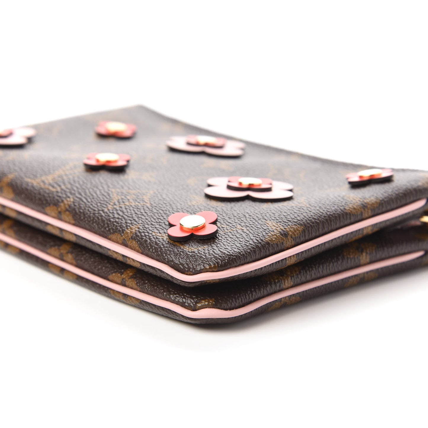 Monogram Blooming Flowers Double Zip Pochette