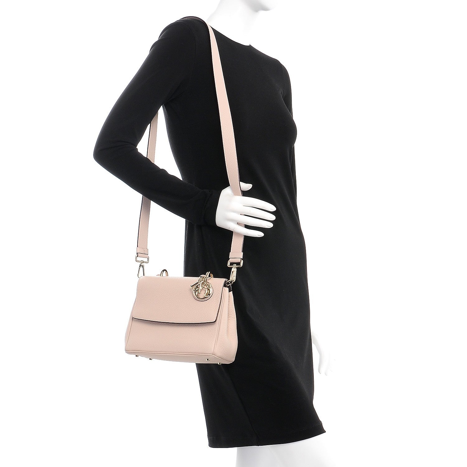Christian Dior Bullcalf Mini Be Dior Flap Rose Poudre 2 of 9