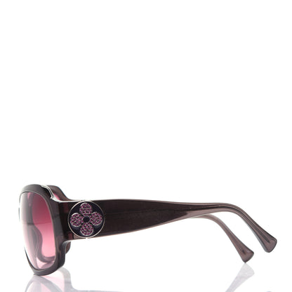 Louis Vuitton Ursula Strass Sunglasses Z0134E Pink Brown 3 of 9