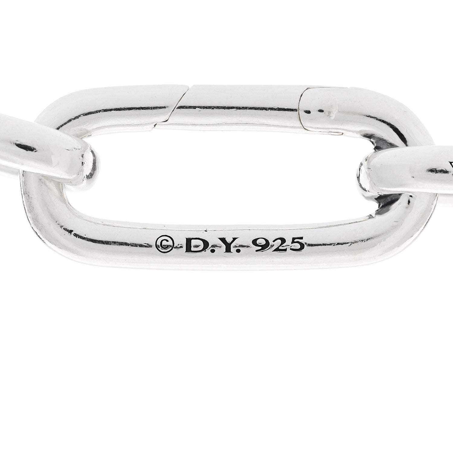 David Yurman Sterling Silver Diamond Lexington Chain Necklace 4 of 4