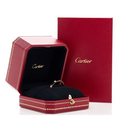 Cartier 18K Yellow Gold Diamond 4mm LOVE Wedding Band Ring 60 9 5 of 5