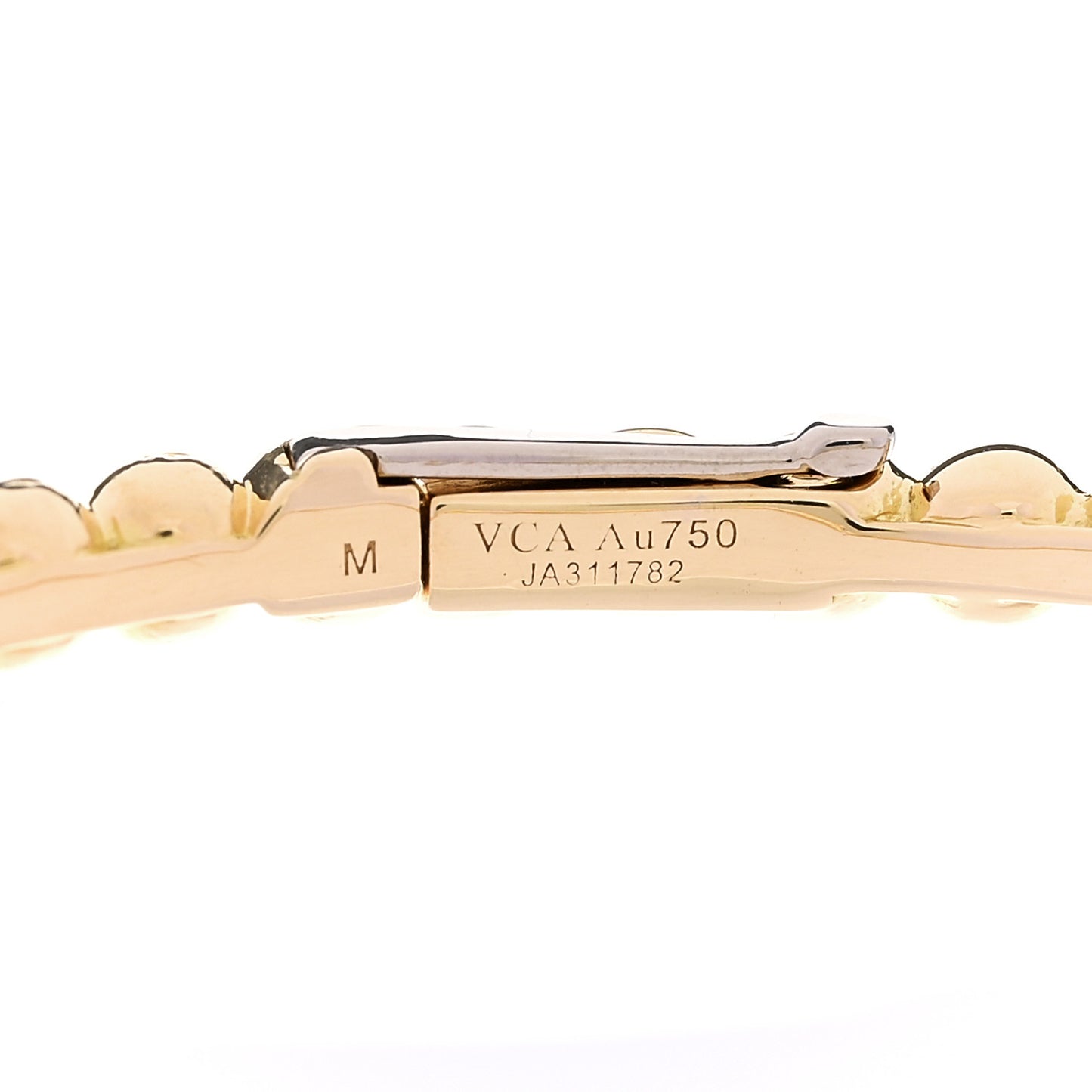 18K Yellow Gold Perlee Pearls of Gold Bracelet M