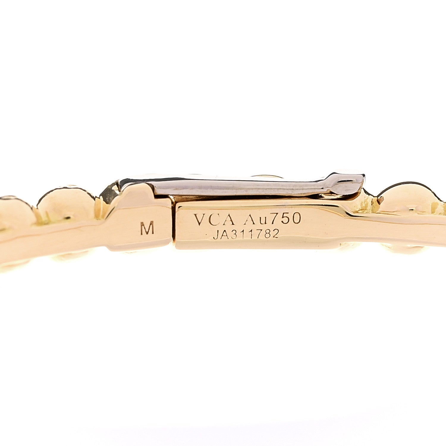 Van Cleef & Arpels 18K Yellow Gold Perlee Pearls of Gold Bracelet M 3 of 3