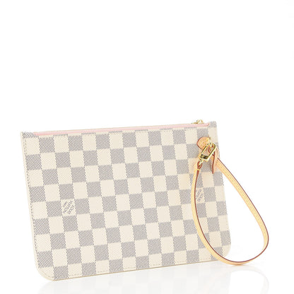 Louis Vuitton Damier Azur Neverfull MM GM Pochette Rose Ballerine 3 of 8