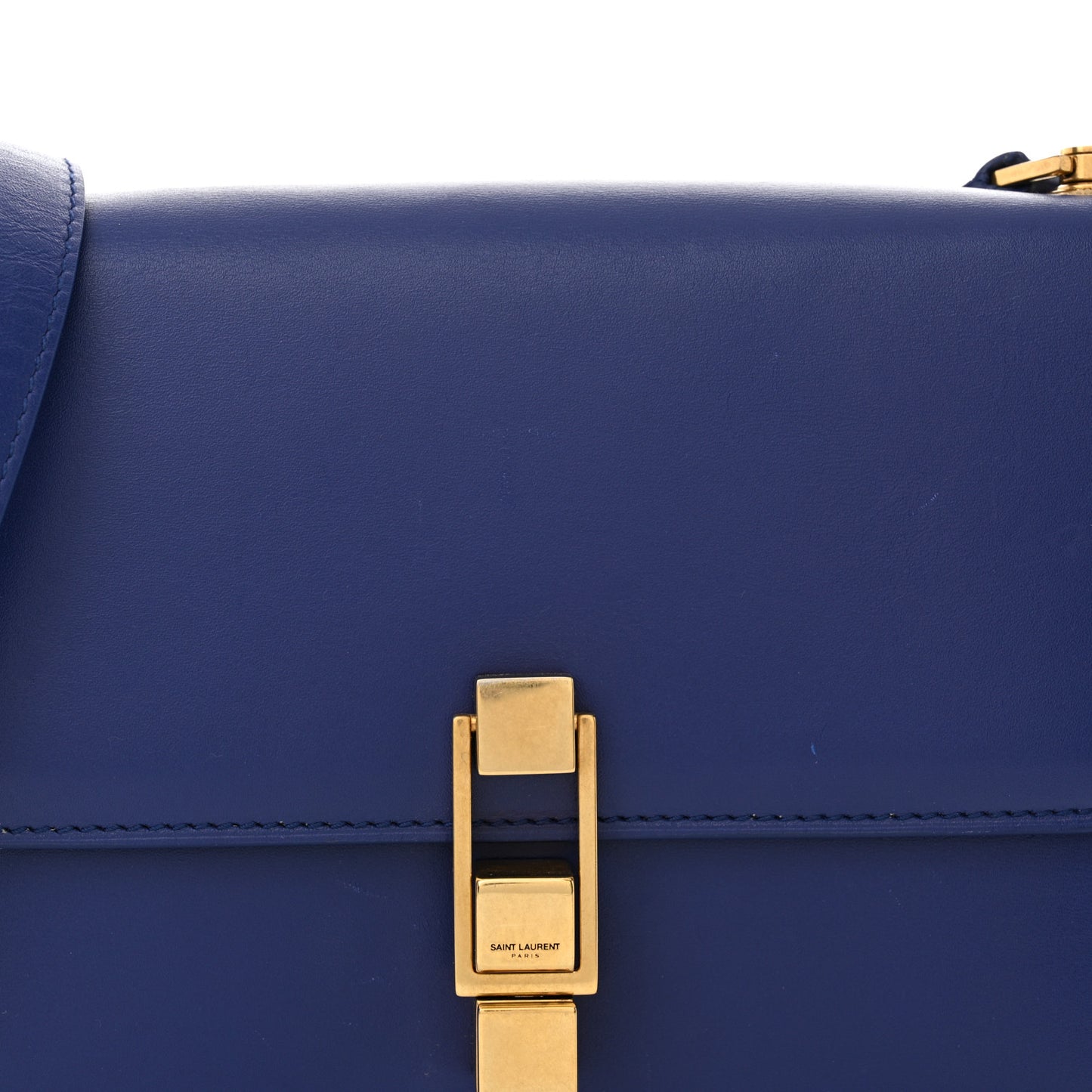 Smooth Calfskin Carre Satchel Royal Blue