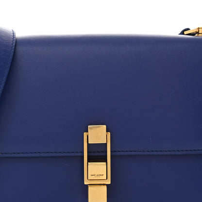 Saint Laurent Smooth Calfskin Carre Satchel Royal Blue 8 of 16