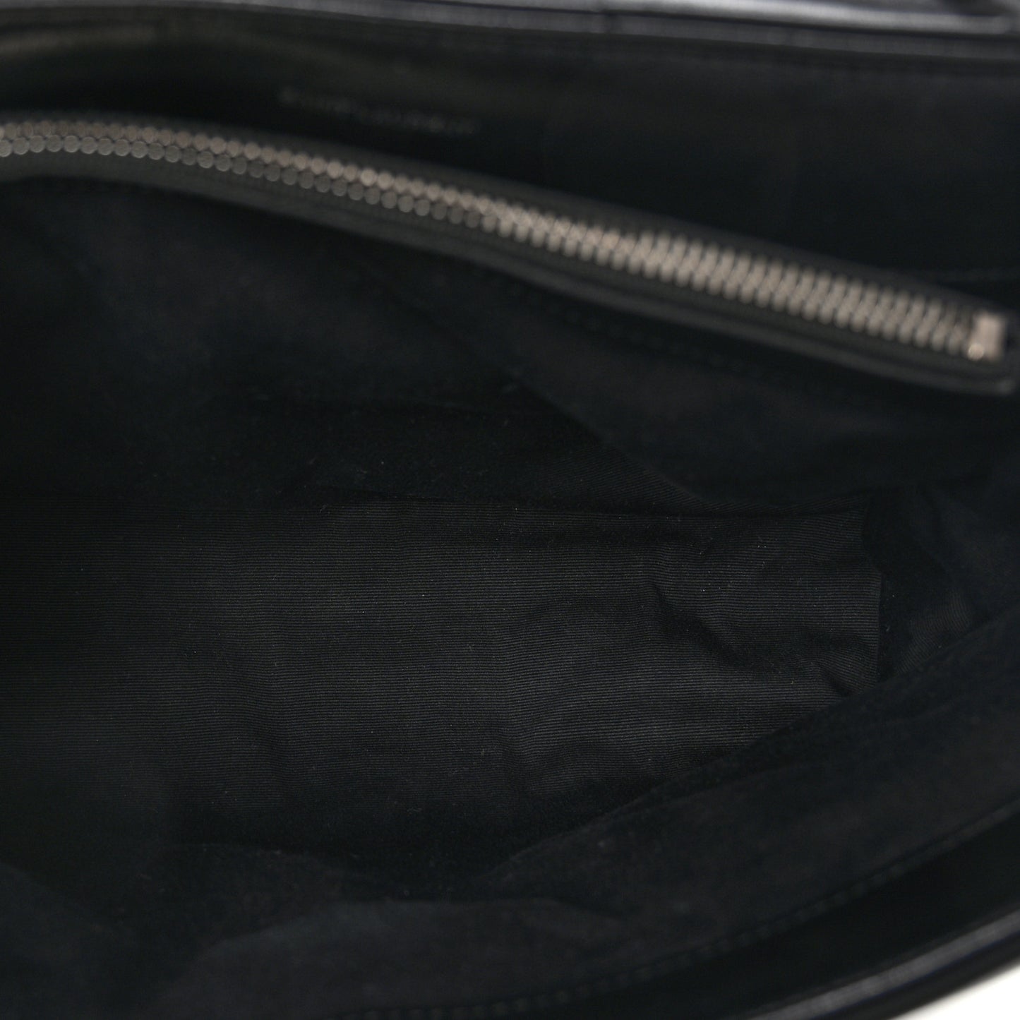 Calfskin Y Quilted Monogram Medium Loulou Chain Satchel Black