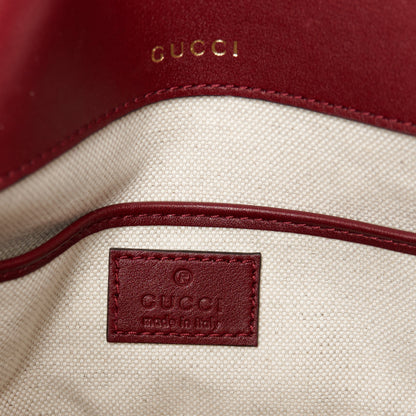 Gucci Soft Calfskin Horsebit 1955 Small Shoulder Bag Rosso Ancora 6 of 12
