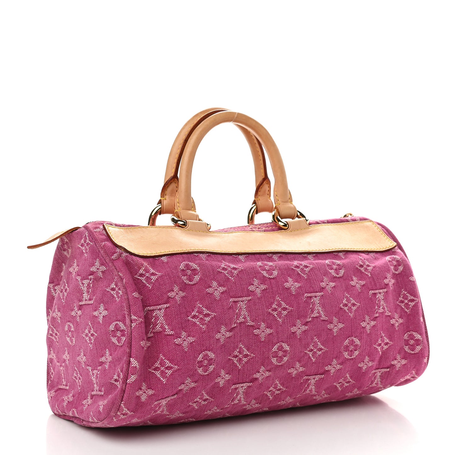 Monogram Denim Neo Speedy Fuchsia