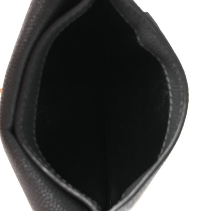 Saint Laurent Grain De Poudre Uptown Monogram Card Case Storm 5 of 9