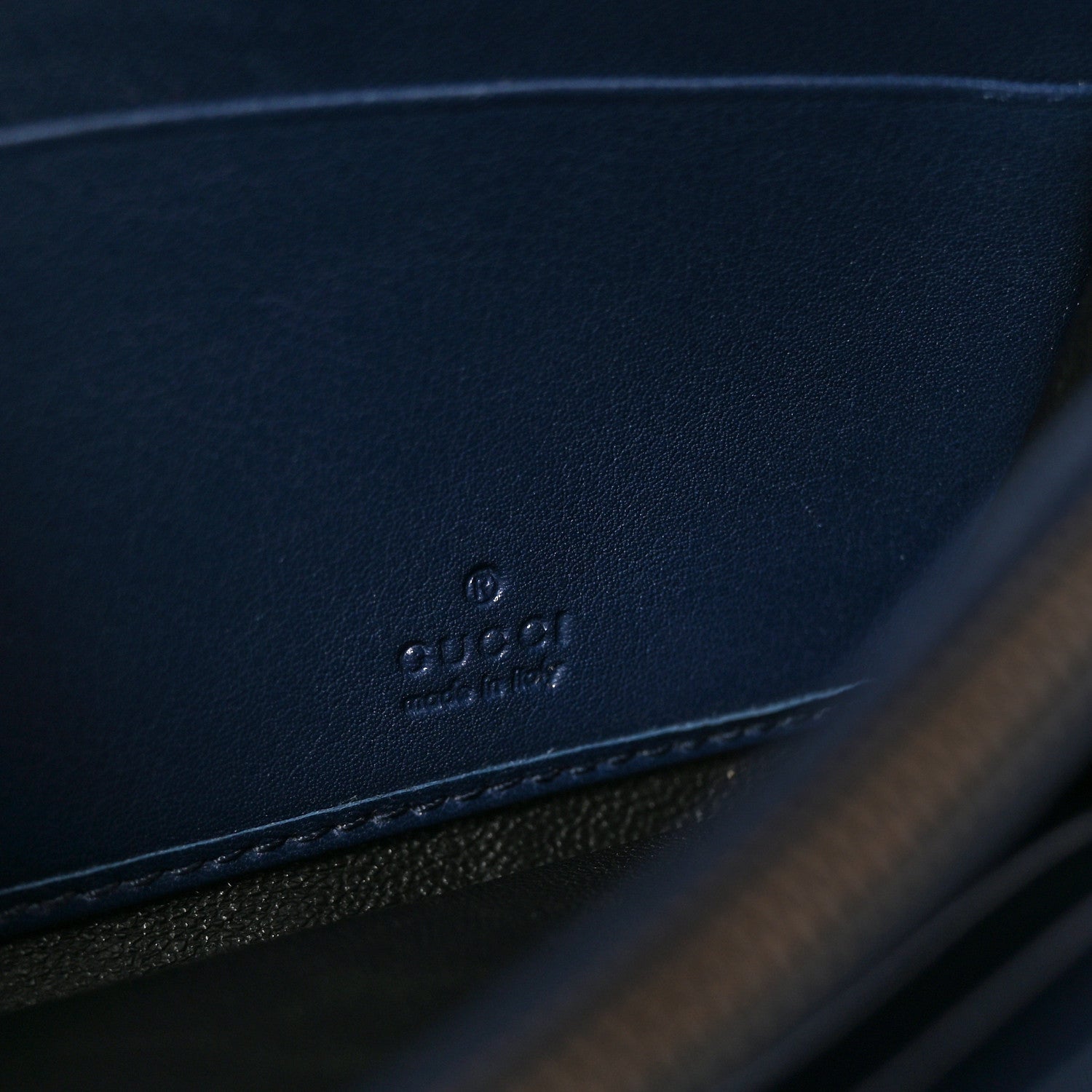 Gucci Snakeskin Horsebit 1955 Continental Wallet Blue 6 of 7