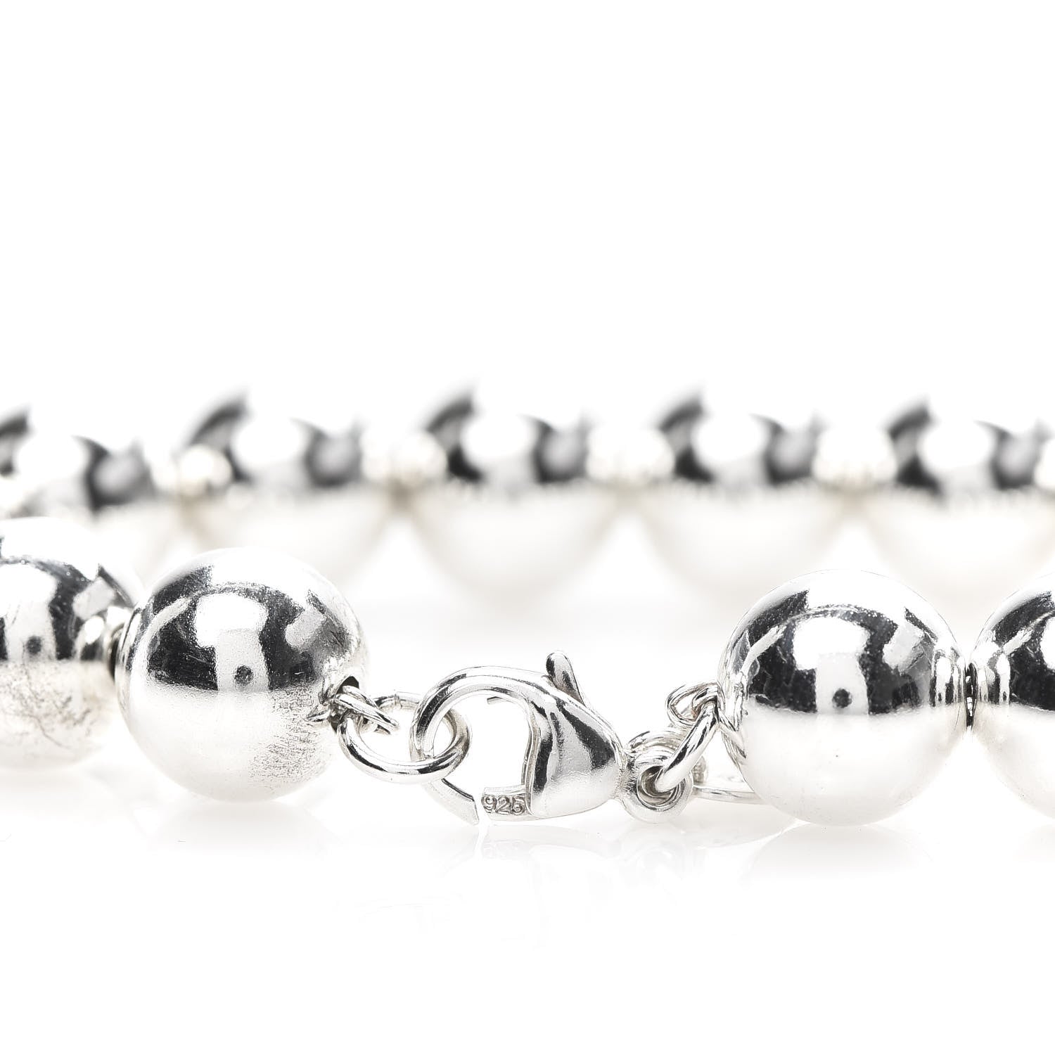 Tiffany Sterling Silver 10mm HardWear Ball Bracelet 4 of 5