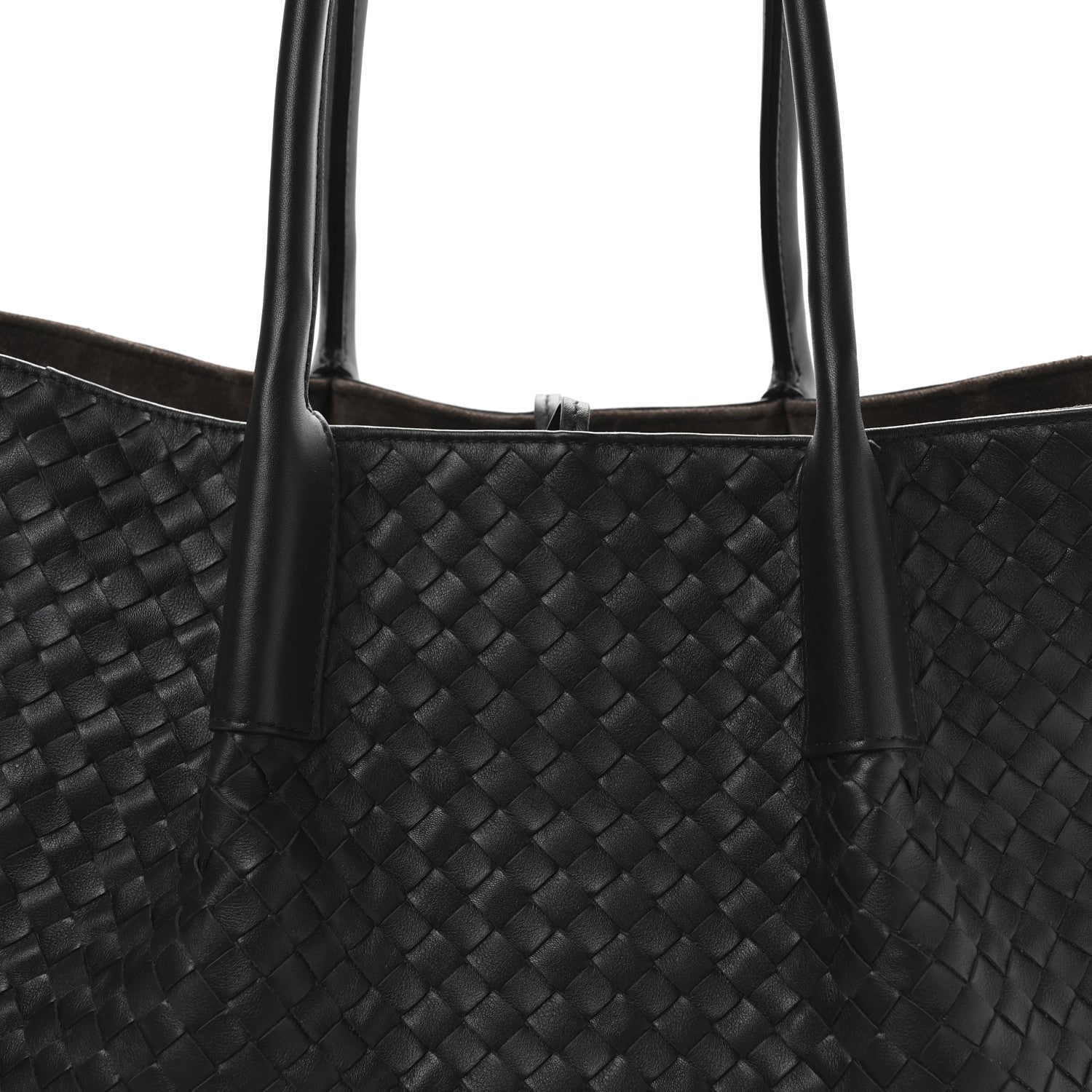 Bottega Veneta Calfskin Intrecciato Large Pinacoteca Reversible Tote Black Fondant 11 of 16
