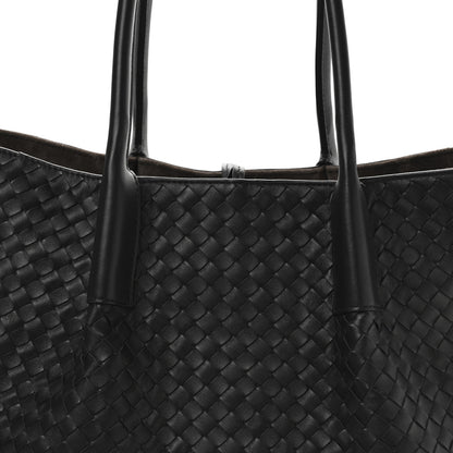 Bottega Veneta Calfskin Intrecciato Large Pinacoteca Reversible Tote Black Fondant 11 of 16