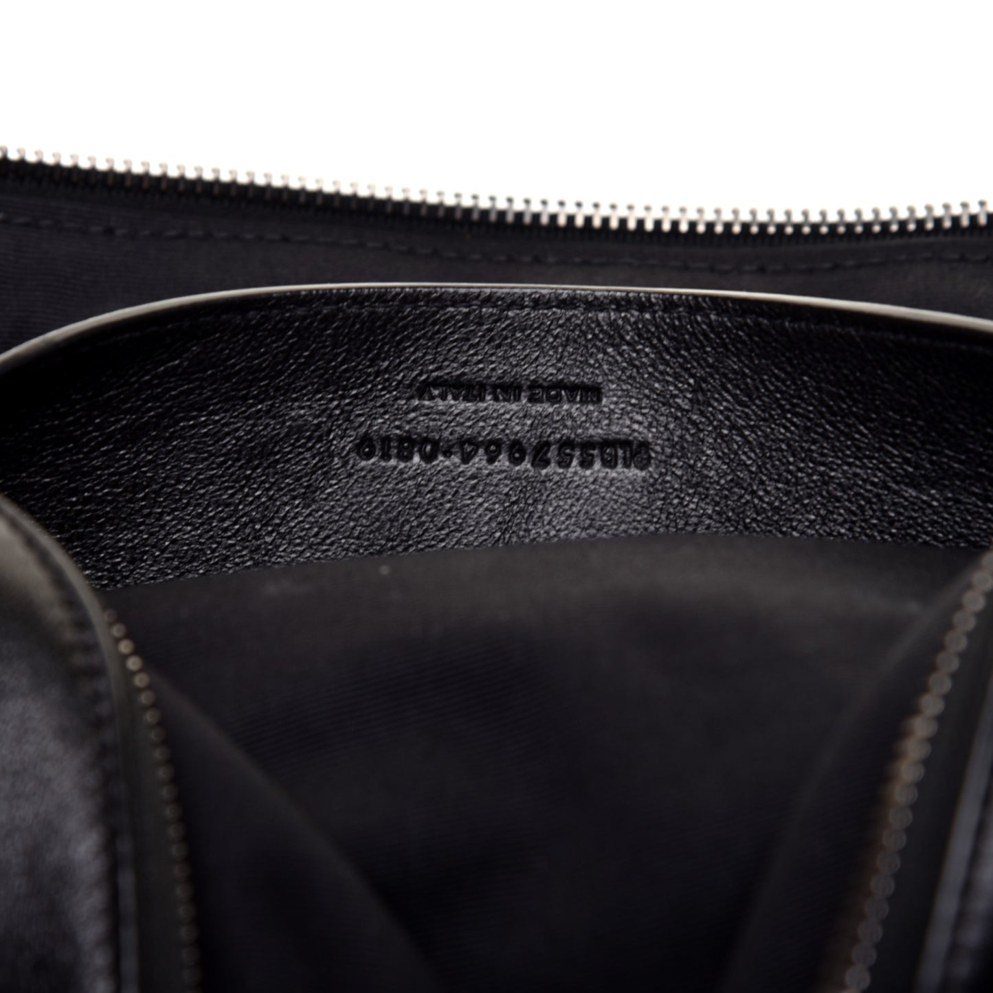 Lambskin Subway Belt Bag Black