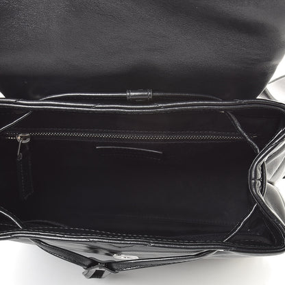 Saint Laurent Calfskin Y Quilted Monogram Small Loulou Backpack Black 5 of 9