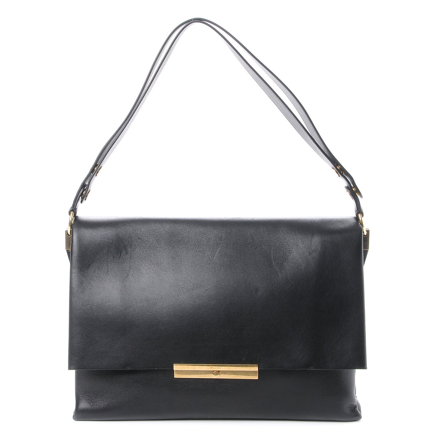 Calfskin Blade Flap Black