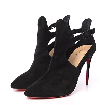 Christian Louboutin Veau Velours Canadada 100 Booties 39.5 Black 3 of 8