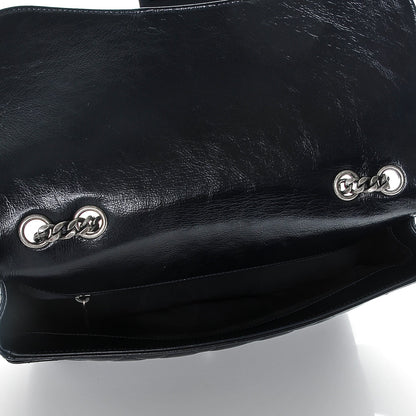 Chanel Crinkled Patent Jumbo Flap Dark Navy 5 of 7
