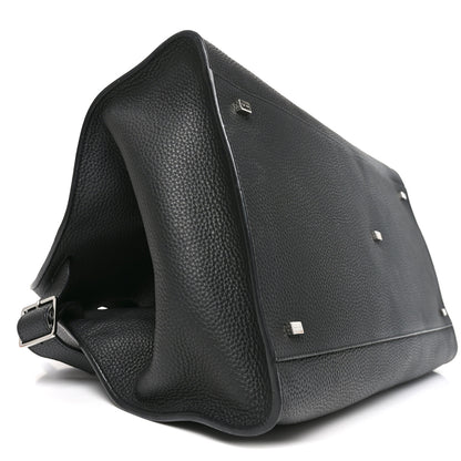 The Row Grained Calfskin Soft Margaux 17 Black 8 of 9