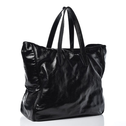 Saint Laurent Textured Patent Large Y-Mail Tote Black 3 of 13