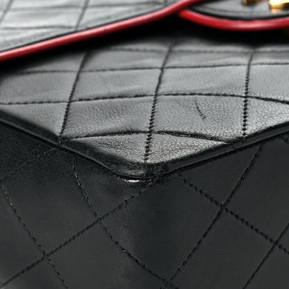 Chanel Lambskin Quilted Bi-Color Small Single Flap Black 8 of 13