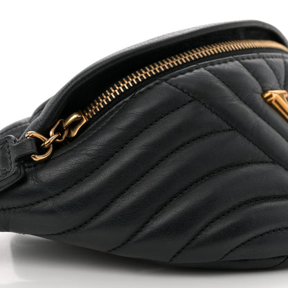 Louis Vuitton Calfskin Quilted New Wave Bumbag Black 9 of 10