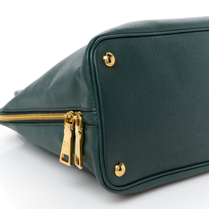 Prada Saffiano Lux Large Promenade Tote Smeraldo 9 of 10