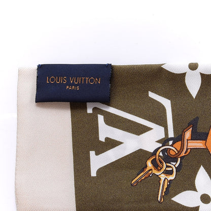 Louis Vuitton Silk Monogram Giant Confidential Bandeau Kaki 4 of 4