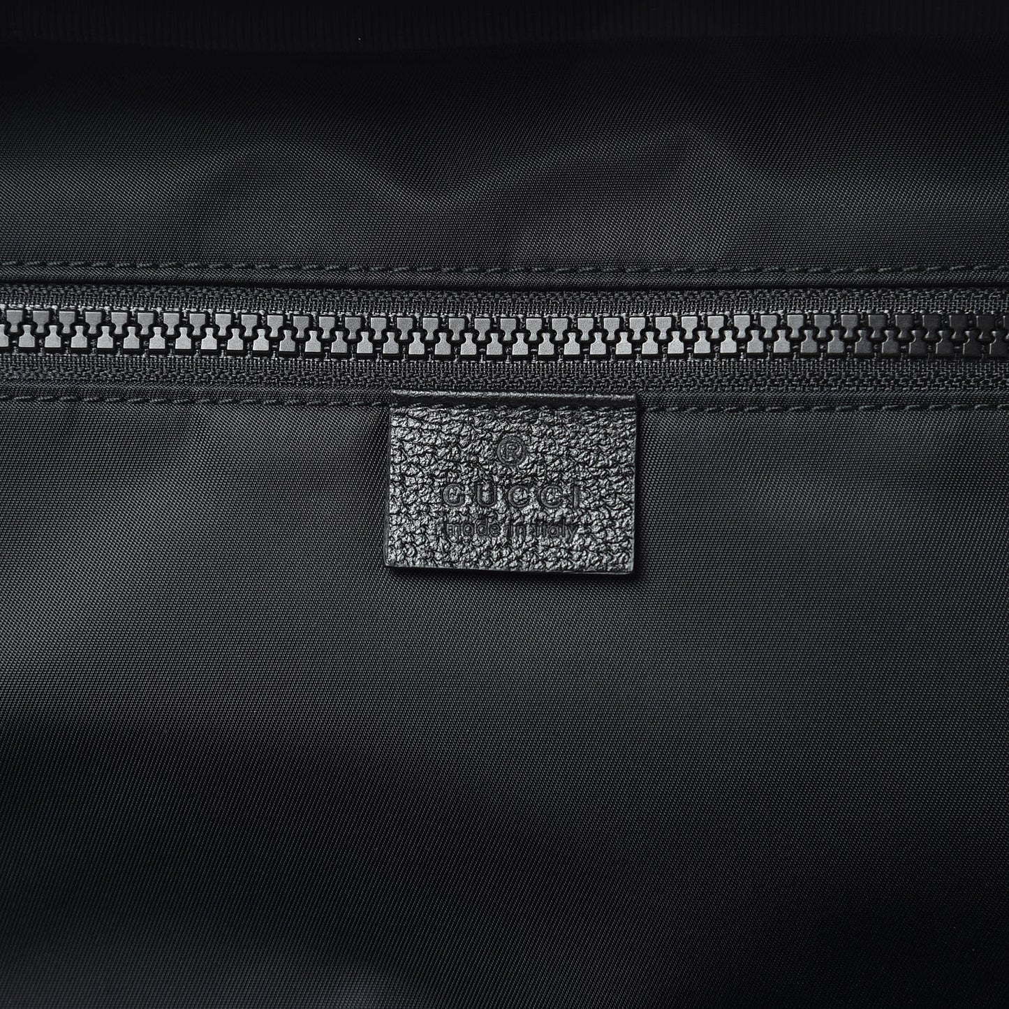 Nylon Twill 80s Logo Patch Backpack Black