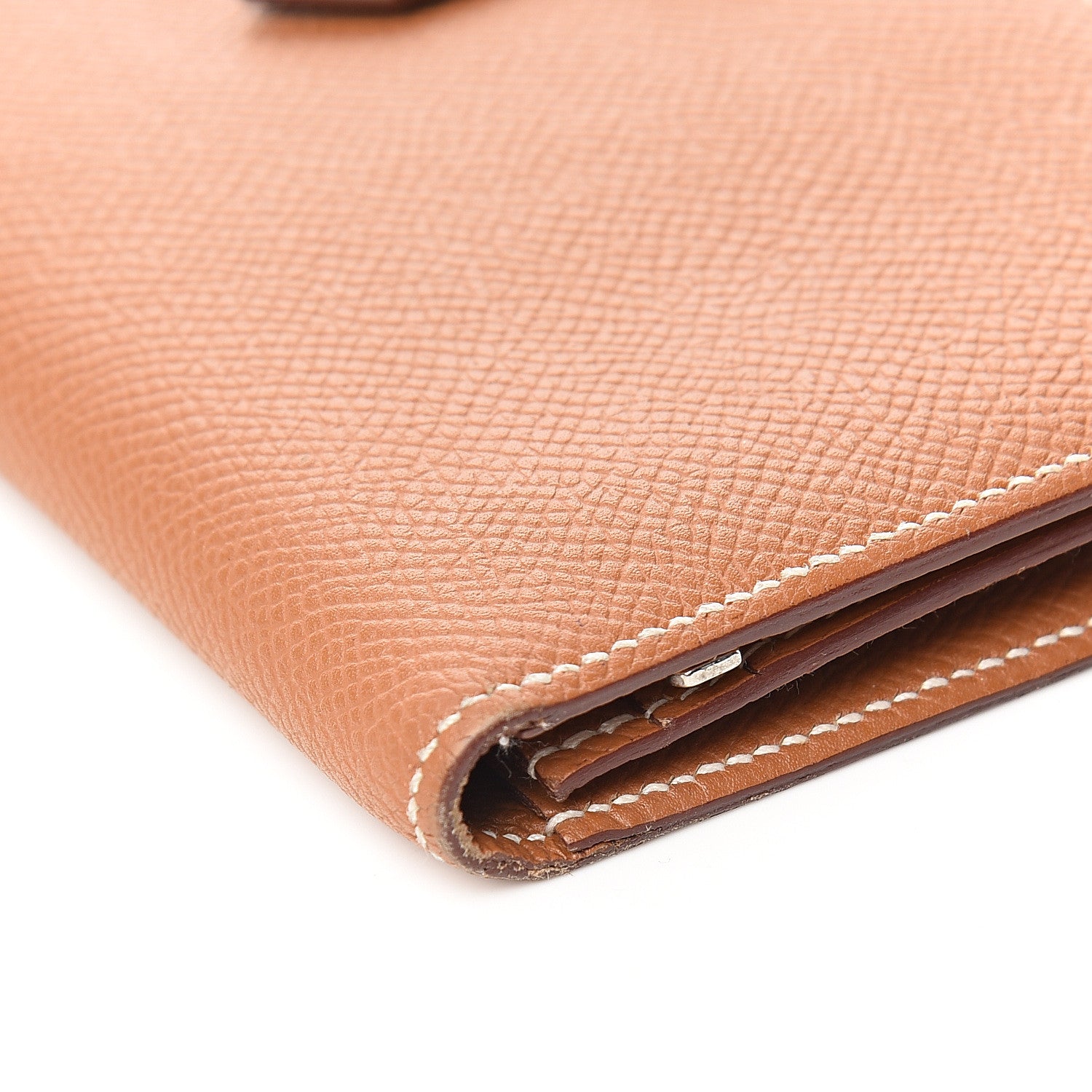 Hermes Epsom Bearn Gusset Wallet Gold 10 of 10