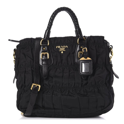 Prada Tessuto Nylon Gaufre Tote Black 1 of 10