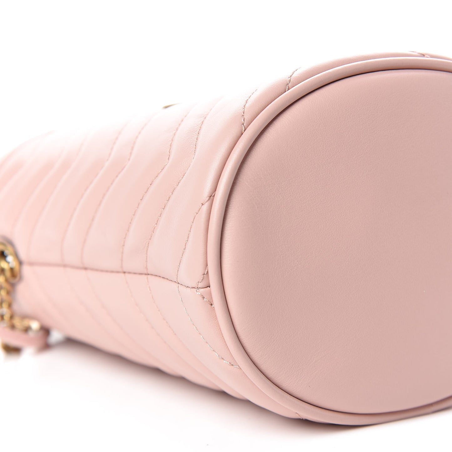 Calfskin Matelasse Mini GG Marmont 2.0 Bucket Bag Perfect Pink