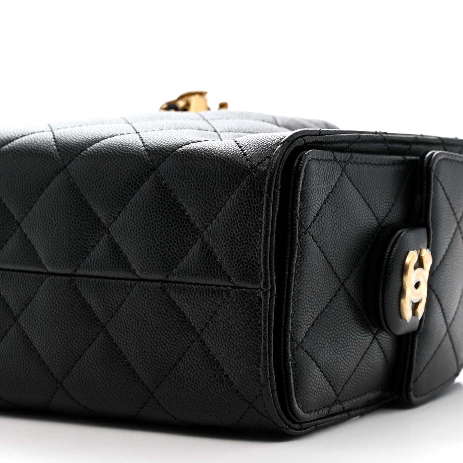 Chanel Caviar Quilted Mini Chanel 25 Handbag Black 10 of 12