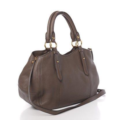 Miu Miu Vitello Daino Top Handle Tote Bambu 3 of 10