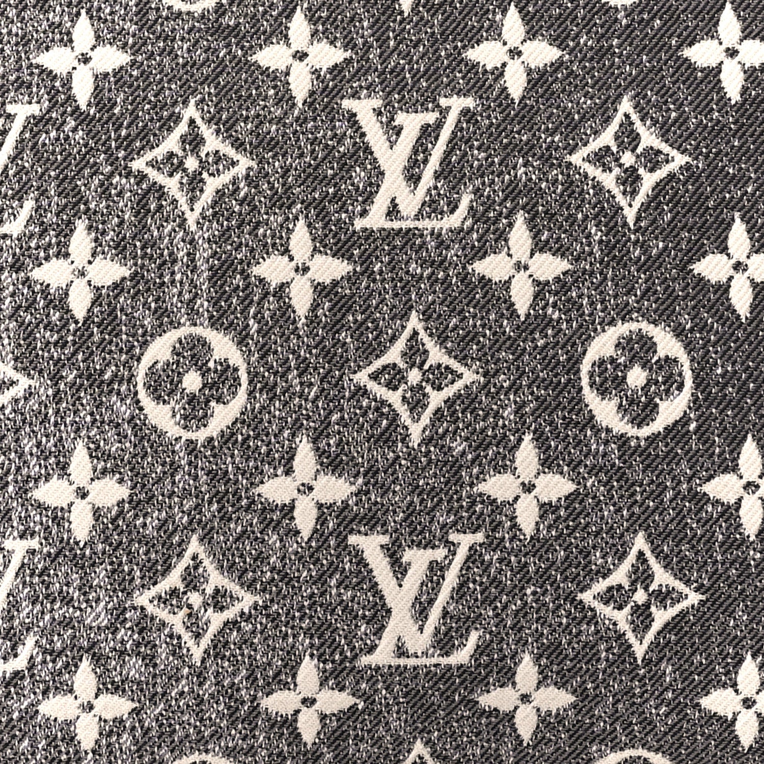 Louis Vuitton Denim Monogram Jacquard Neverfull MM GM Pochette Gray 7 of 9