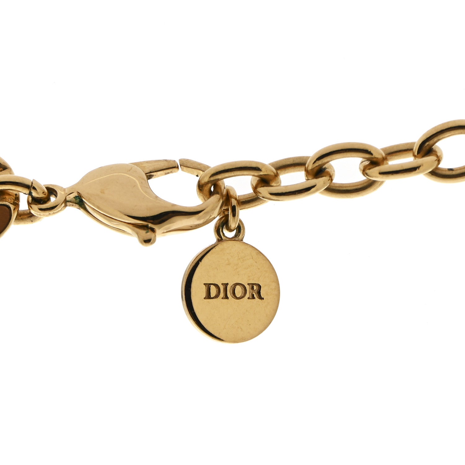 Christian Dior Metal CD Choker Necklace Gold 6 of 7