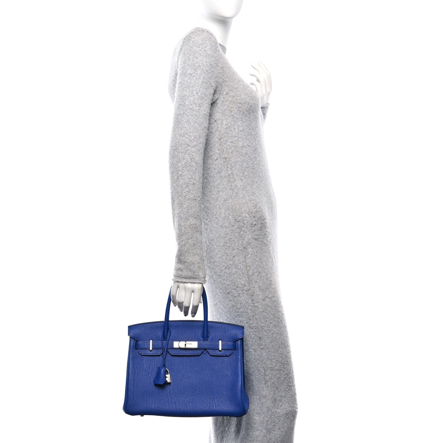 Hermes Togo Birkin 30 Bleu Electrique 2 of 10
