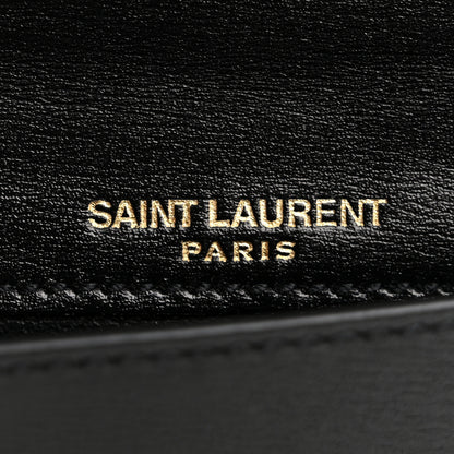 Saint Laurent Calfskin Monogram Coin Pouch Black 7 of 13